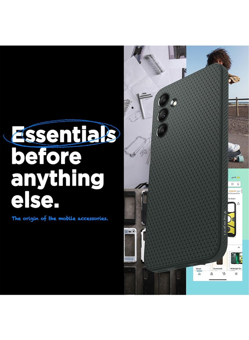 Spigen Liquid Air for Samsung Galaxy A15 and Galaxy A15 5G Case Cover - Abyss Green - Image 2