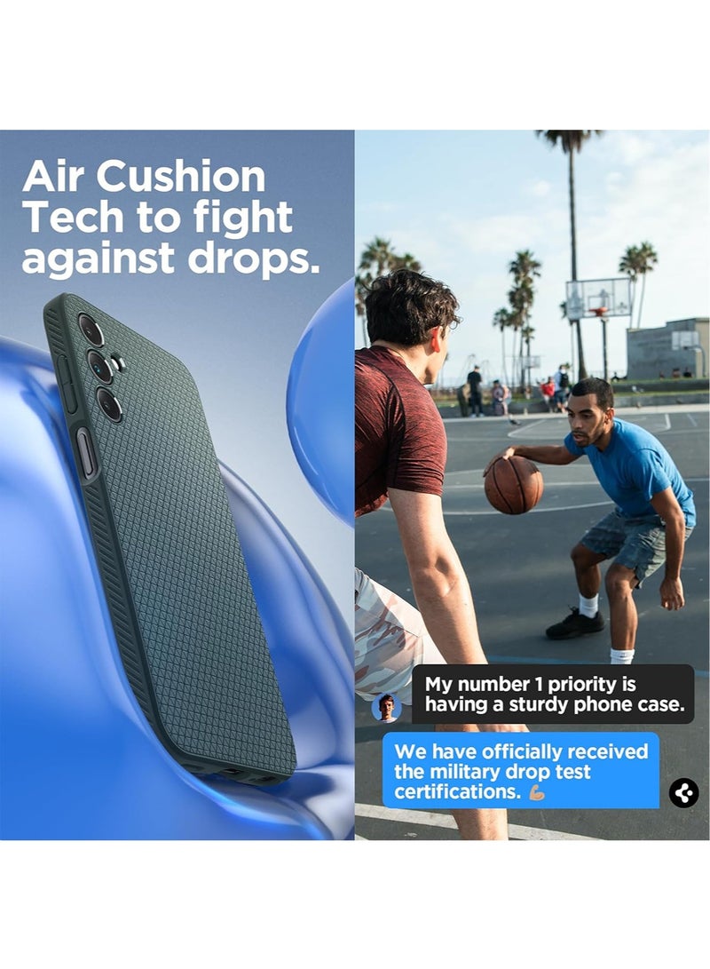 Spigen Liquid Air for Samsung Galaxy A15 and Galaxy A15 5G Case Cover - Abyss Green - Image 4