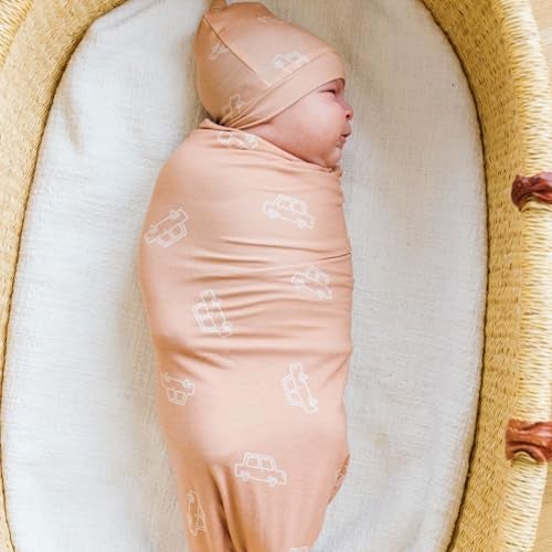 Copper Pearl Swaddle Blankets for Newborns Soft Stretchy Receiving Blankets for Boys and Girls Large 46 x 46 Inch Baby Blankets Lightweight and Breathable Swaddles Cooper - Image 3