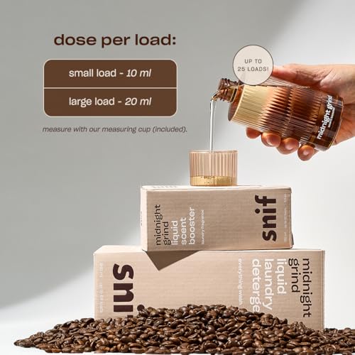 Snif Midnight Grind Scent Booster, Bold, Rich Espresso Scent, 25 Loads, Non-Irritating to Skin, Clean, Non-Toxic, Vegan, Cruelty Free, 8.5oz - Image 4