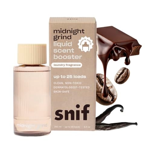 Snif Midnight Grind Scent Booster, Bold, Rich Espresso Scent, 25 Loads, Non-Irritating to Skin, Clean, Non-Toxic, Vegan, Cruelty Free, 8.5oz - Image 1