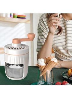 MBUYS MALL MBUYS MALL Hand Ice Crusher Manual Crank Ice Crusher Portable Manual Ice Shaver Crusher Snow Cone Machine Ice Crusher Shaver for Outdoors Drink Home Smoothy  - Image 2