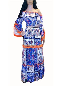 Generic Women tassel fashion summer set of 2 pieces maxi skirt & top viscose hawaii  - Image 1