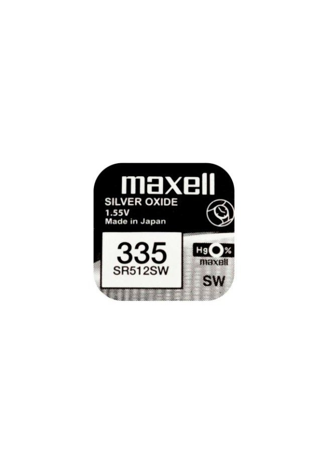 Maxell 1 Piece Maxell 335/SR512SW Silver Oxide 1.55V - Battery