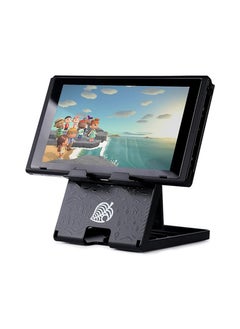 X-level Switch Stand for Nintendo, for Animal Crossing Switch Holder, Adjustable Switch Lite4Compact Portable Foldable Stand for Nintendo Switch Accessories (Black)  - Image 1