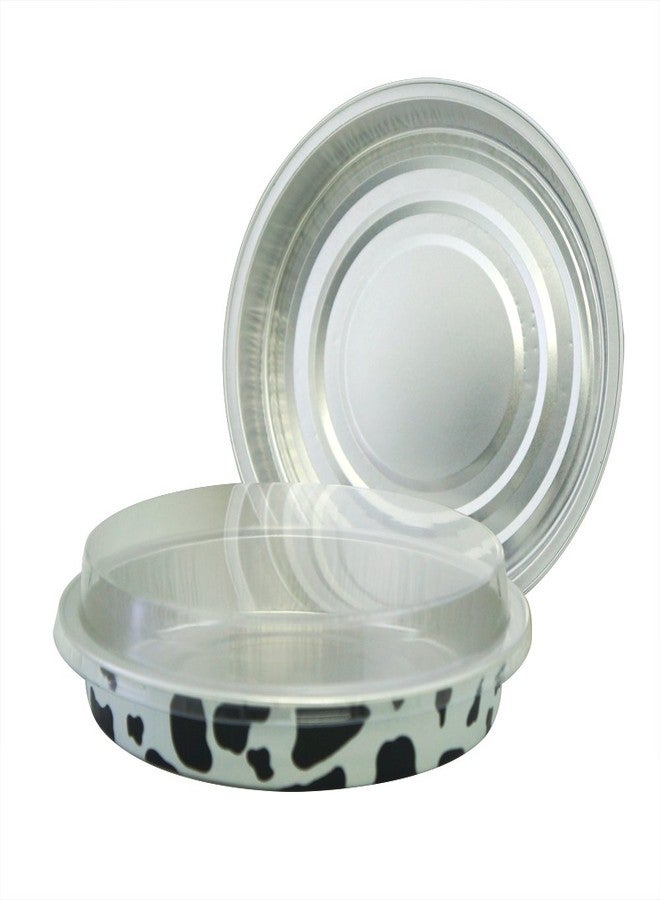 MYStar Set of 12, 6" Round Shape Non-stick Aluminum Baking Cups, Mini Pizza Pans, Pie Tins, Pastry Mold with Lids, 3 colors (Gold, Millcow, Black&Gold) - Image 3