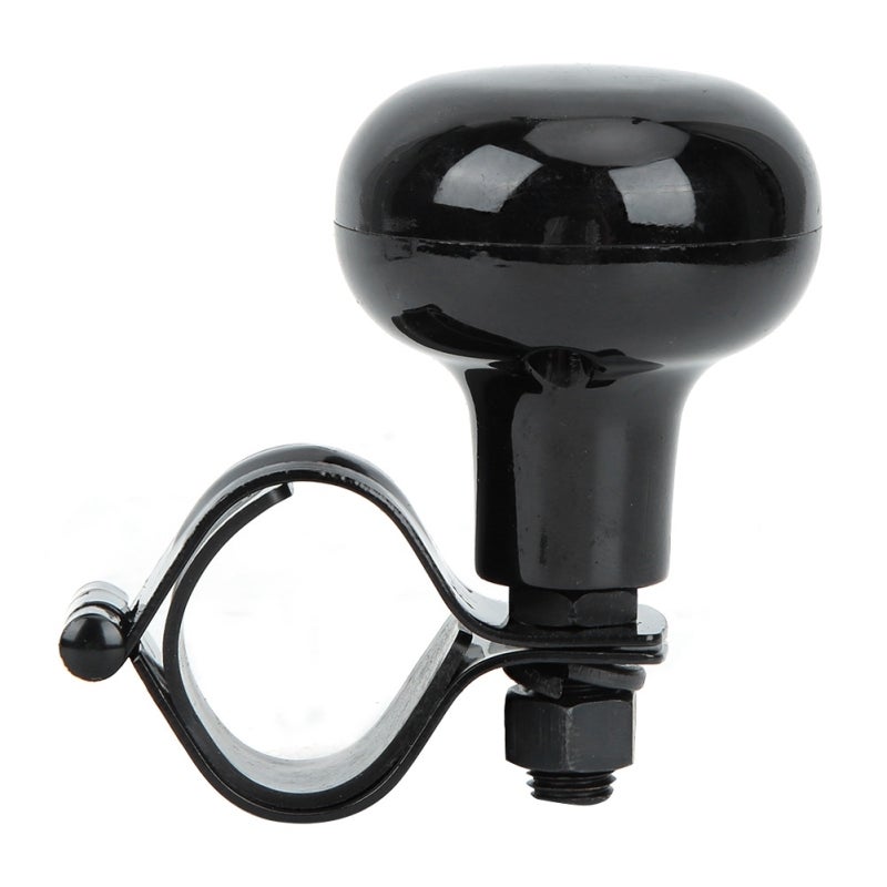 Steering Wheel Booster Knob: White Rugged Construction Steering Wheel Ball - Reduces Turning Radius Auxiliary Knob Ball for Vehicle Beginners, Most Major Vehicles - Image 1