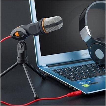 Elinka Computer Microphone,Condenser Microphone,3.5MM Plug and Play Omnidirectional Mic with Desktop Stand for Gaming,YouTube Video,Recording Podcast,Studio,for PC,Laptop,Tablet,Phone - Image 3