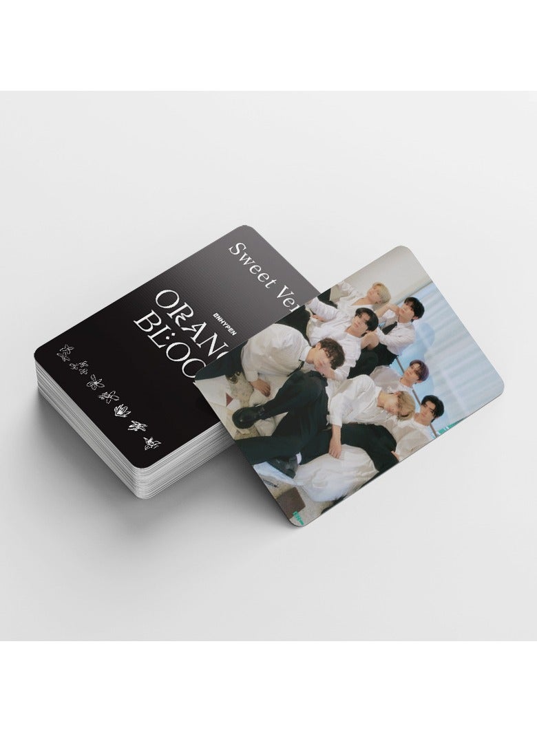 92Pcs ENHYPEN New Album ORANGE BLOOD Single Sweet Venom Lomo Card And Sticker - Image 5