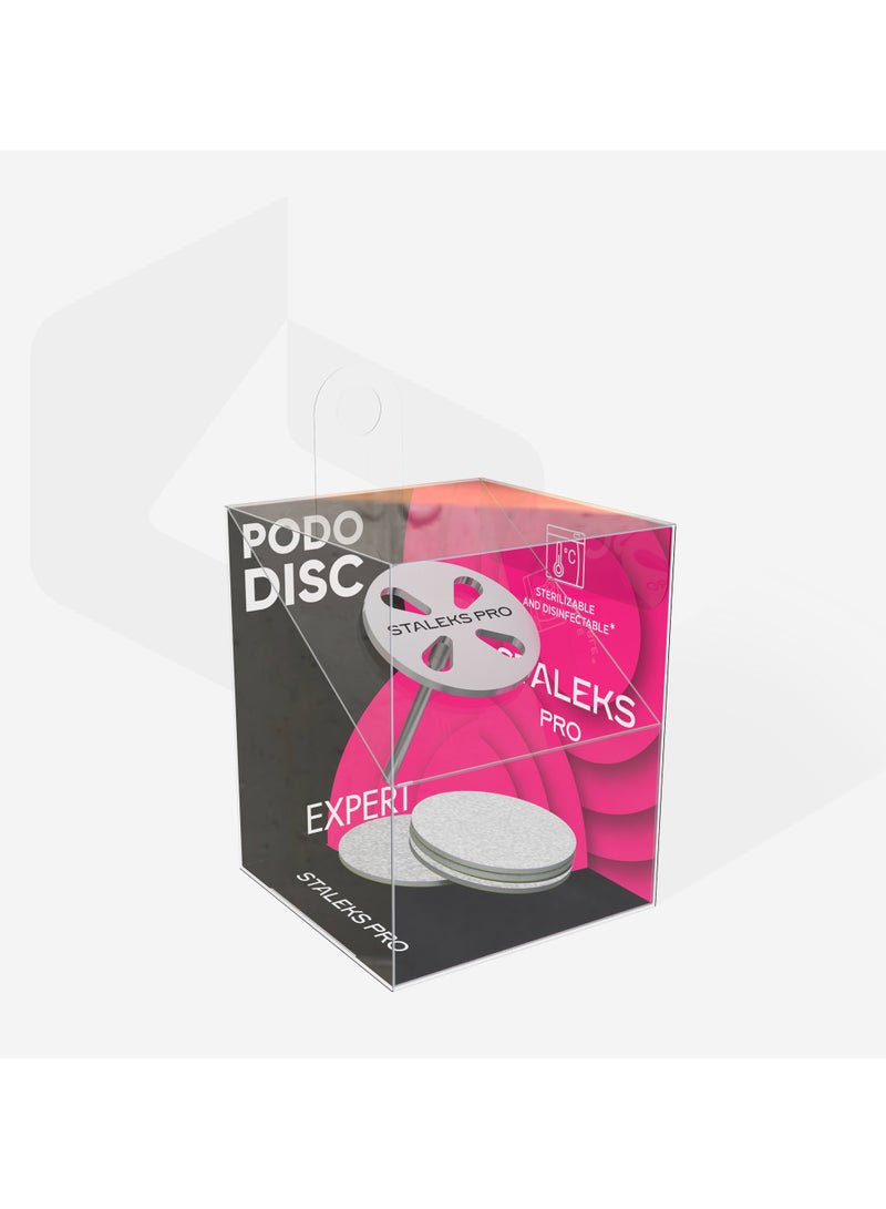 STALEKS PRO قرص باديكير - PODODISC M EXPERT ومجموعة من الملفات القابلة للاستخدام مرة واحدة | 180 حبيبة 5 قطع (20 مم) - Image 3