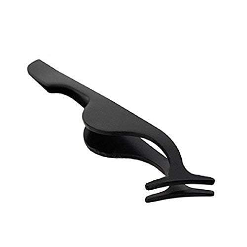 EIAKE False Eyelashes Applicator Tool Eyelash Extension Tweezers Remover Clip Tweezers Nipper (Black) - Image 5