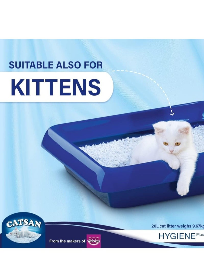 Catsan Hygiene Plus Natural Non Clumping Cat Litter 20L  - Image 3