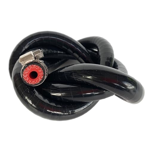 Bekelan 65MM 14 X 328FT Black High Temp Reinforced Silicone Heater Tubing Hose Radiator Coolant Straight LineWork Pressure 145PSI4ply Reinforced5MM Thick2 Clamp - Image 3