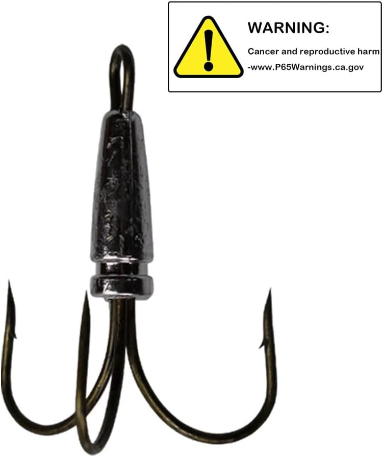 Laxygo Snagging Hooks Snagging Weighted Treble Hooks 2pcs/Pack Fishing Hooks 5 Sizes 0.7oz 1.1oz 1.6oz 2.1oz 2.8oz - Image 2