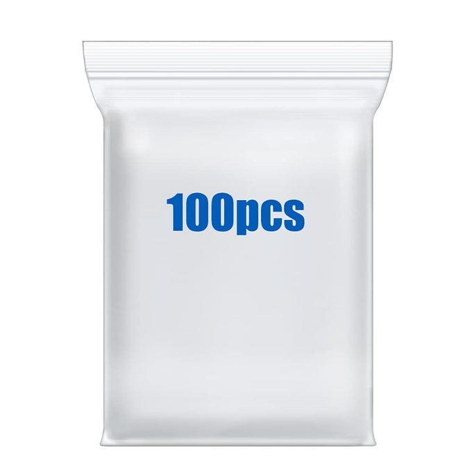 100PCS 6 X 9 THICK 3 MIL CLEAR ZIP SEAL LOCK POLY BAGS RECLOSABLE PLASTIC BAGS WITH ZIPPER FOR PHOTO CARDS ENVELOPES SNACKS SEEDS STORAGE
