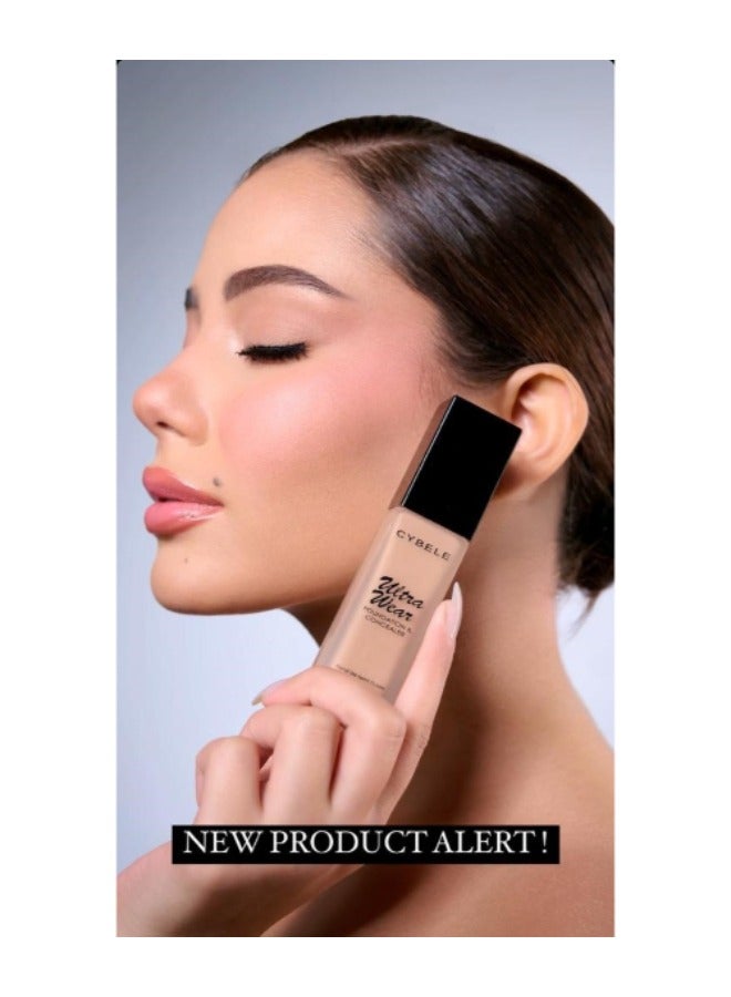 CYBELE Cybele Ultra Wear Foundation & Concealer - 01 Porcelain  - Image 4