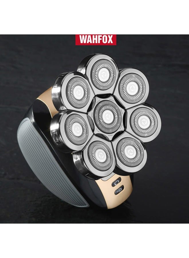 WAHFOX بدائل رأس الحلاقة بـ 8 شفرات - ماكينة حلاقة كهربائية مع شفرة رأس 8D لآلة الحلاقة الكهربائية - Image 2