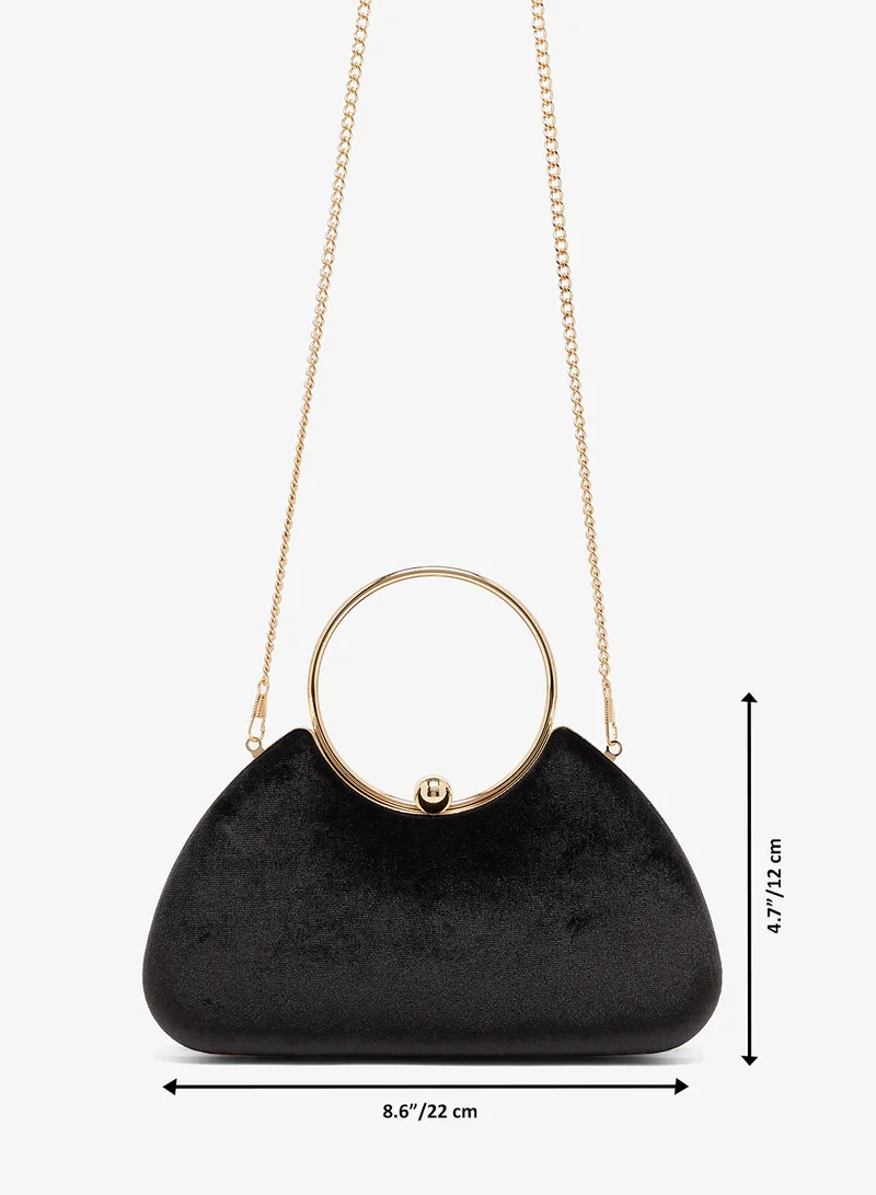GLAMOROUS black Casual Top Handle Clutch for Women | Best Price UAE