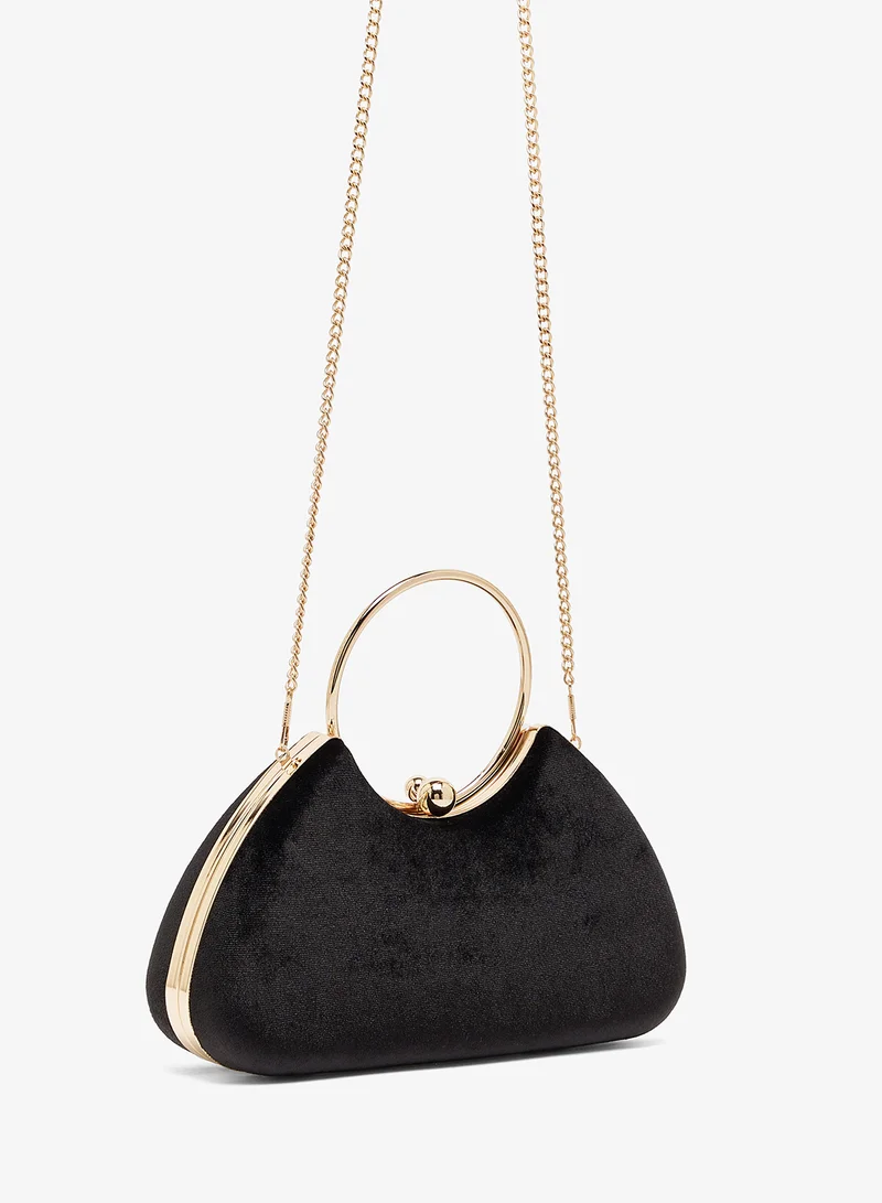 GLAMOROUS black Casual Top Handle Clutch for Women | Best Price UAE