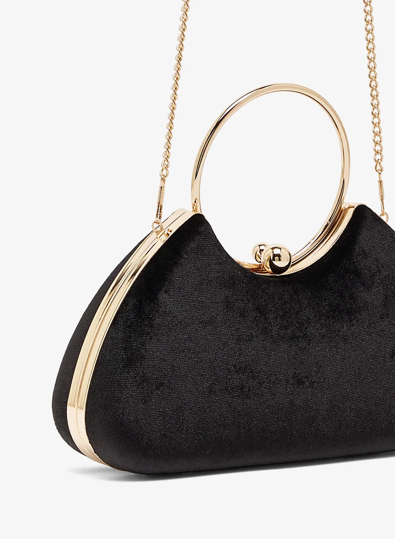 GLAMOROUS black Casual Top Handle Clutch for Women | Best Price UAE