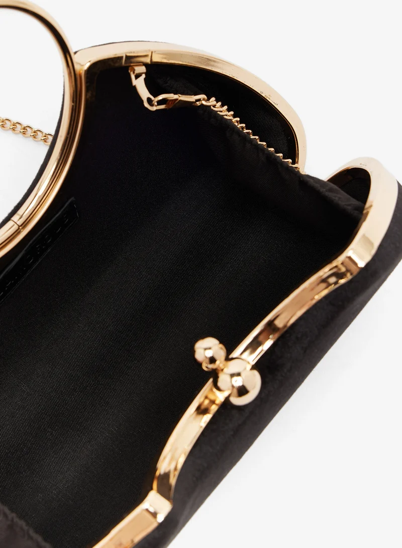 GLAMOROUS black Casual Top Handle Clutch for Women | Best Price UAE