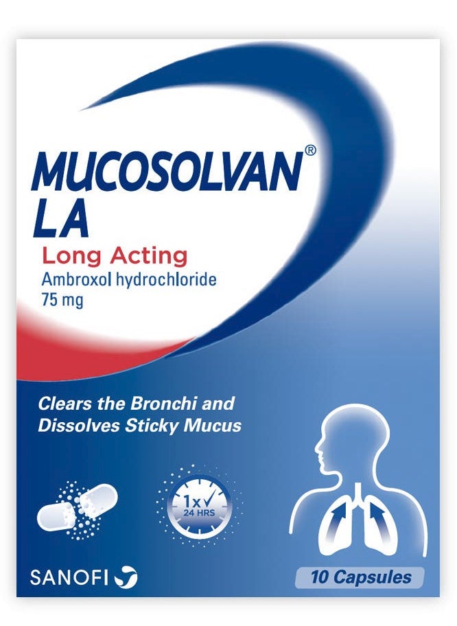 MUCOSOLVAN Mucosolvan La 75mg 10 Capsule  - Image 2