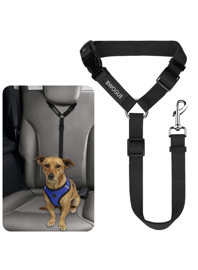 BWOGUE Pet Dog Cat Seat Belts, Car Headrest Restraint Adjustable Safety Leads Vehicle Seatbelt Harness (1 Pack) - Image 1