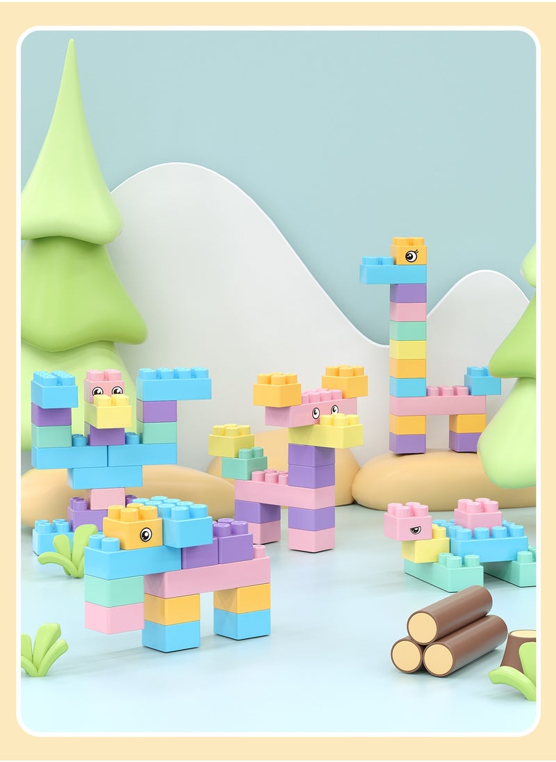JoyousSto 88pcs Building Blocks Set Children's Toys，Kids Activity Table Building Blocks Table Kids Play Table  for Boys Girls age 3+ for Boys Girls Gifts  - Image 5