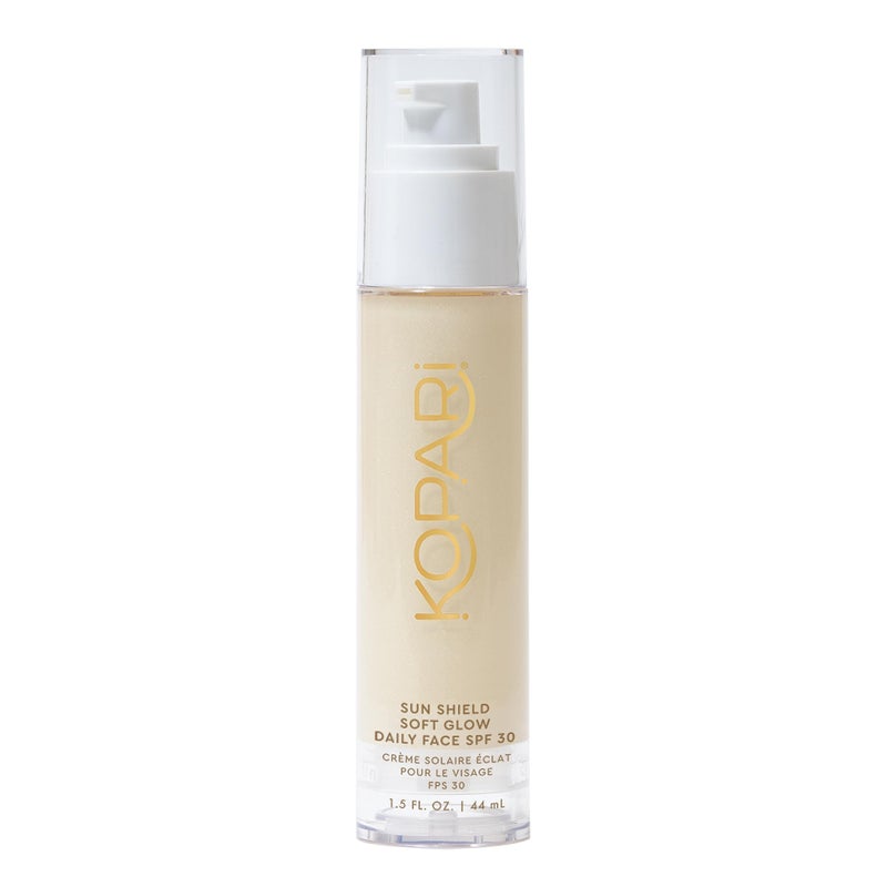 Kopari Kopari Sun Shield Soft Glow  Daily Face SPF 30 Sheer Lightweight Sunscreen Healthy Radiant Glow Perfect Under Makeup for Boost of Hydration 15oz