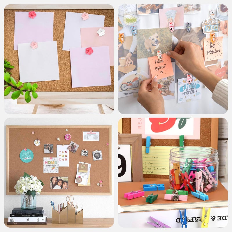 Yunihome 72-Piece Decorative Push Pins with Storage Box, Cute Assorted Cat, Flower & Heart Thumb Tacks for Bulletin Boards, Cork Boards, Cubicle DÃ©cor, Home & Office - Image 5