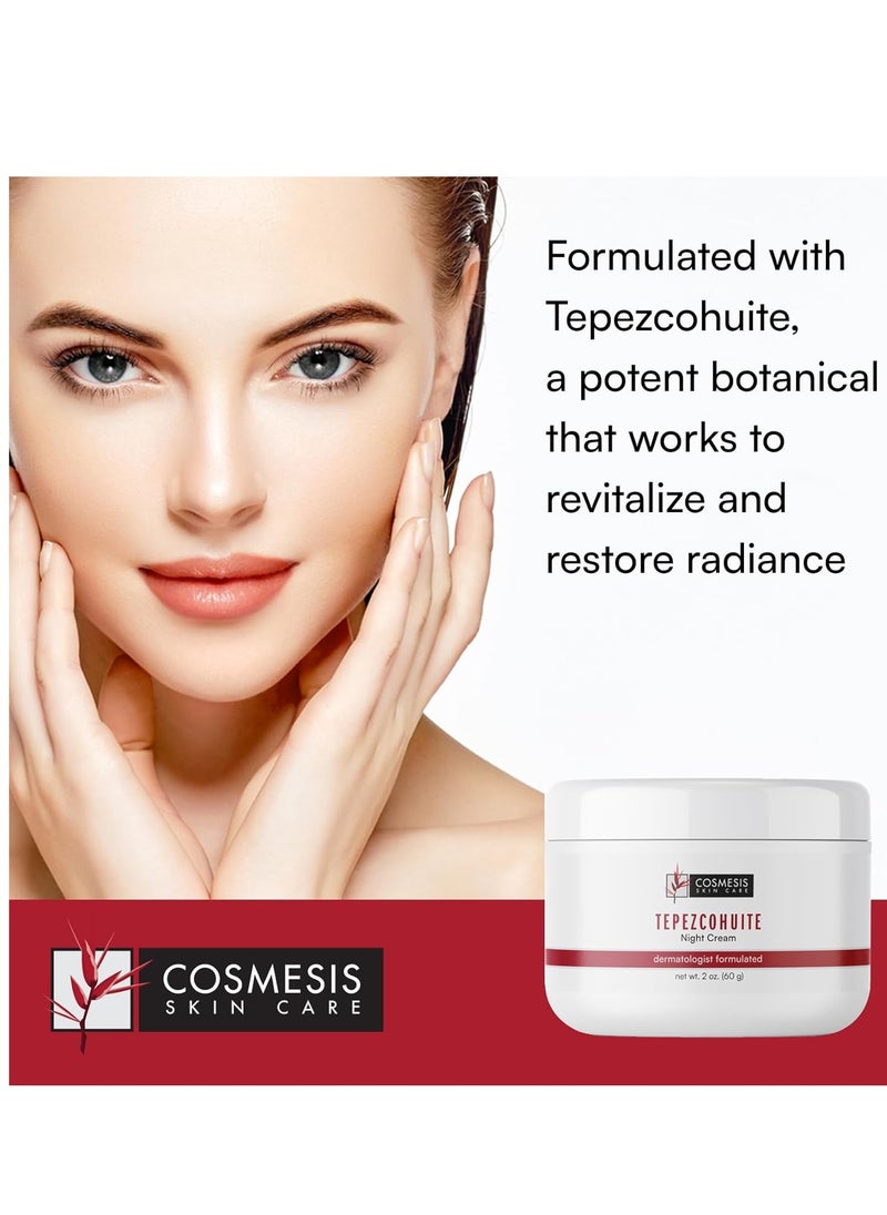 Cosmesis Skin Care Cosmesis Skincare Tepezcohuite Night Cream with Mexican Origins Crema de Tepezcohuite Cream for Face 2fl oz  - Image 2