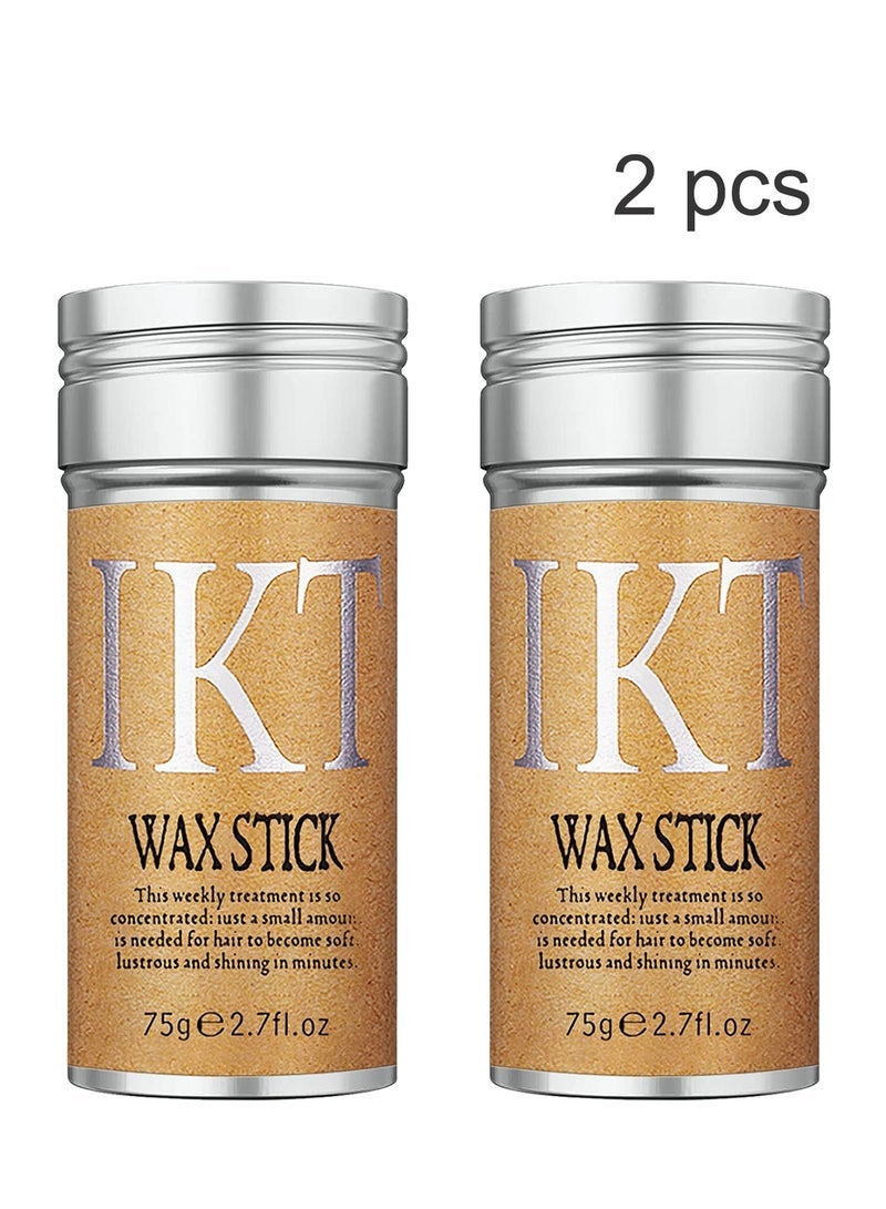 Wax Stick Strong and Long Lasting Hold Non Greasy Styling Wax for Flyaways Edge Frizz Hair Suitable for Unisex - Image 1
