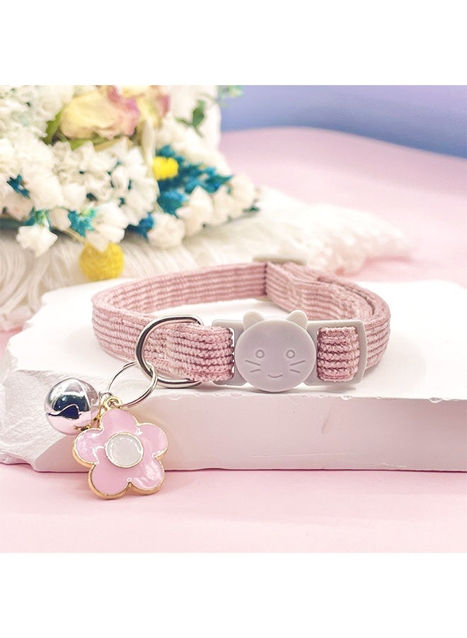 Cute cat collar with flower bell pendant  Adjustable size Anti-choking Suitable for cats and other small pets - Image 4