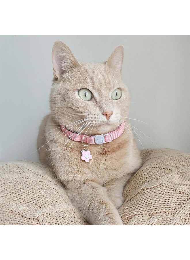 Cute cat collar with flower bell pendant  Adjustable size Anti-choking Suitable for cats and other small pets - Image 3