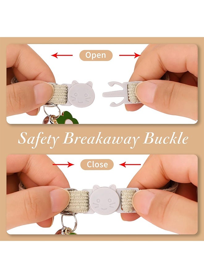 Cute cat collar with flower bell pendant  Adjustable size Anti-choking Suitable for cats and other small pets - Image 5