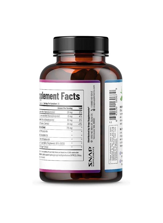 SNAP SUPPLEMENTS - Keto Burn Advanced Calories Burner, Lightning & Ketosis Dietary Supplement - 60 Capsules - Image 1