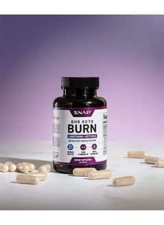 SNAP SUPPLEMENTS Keto Burn Advanced Calories Burner, Lightning & Ketosis Dietary Supplement - 60 Capsules  - Image 2