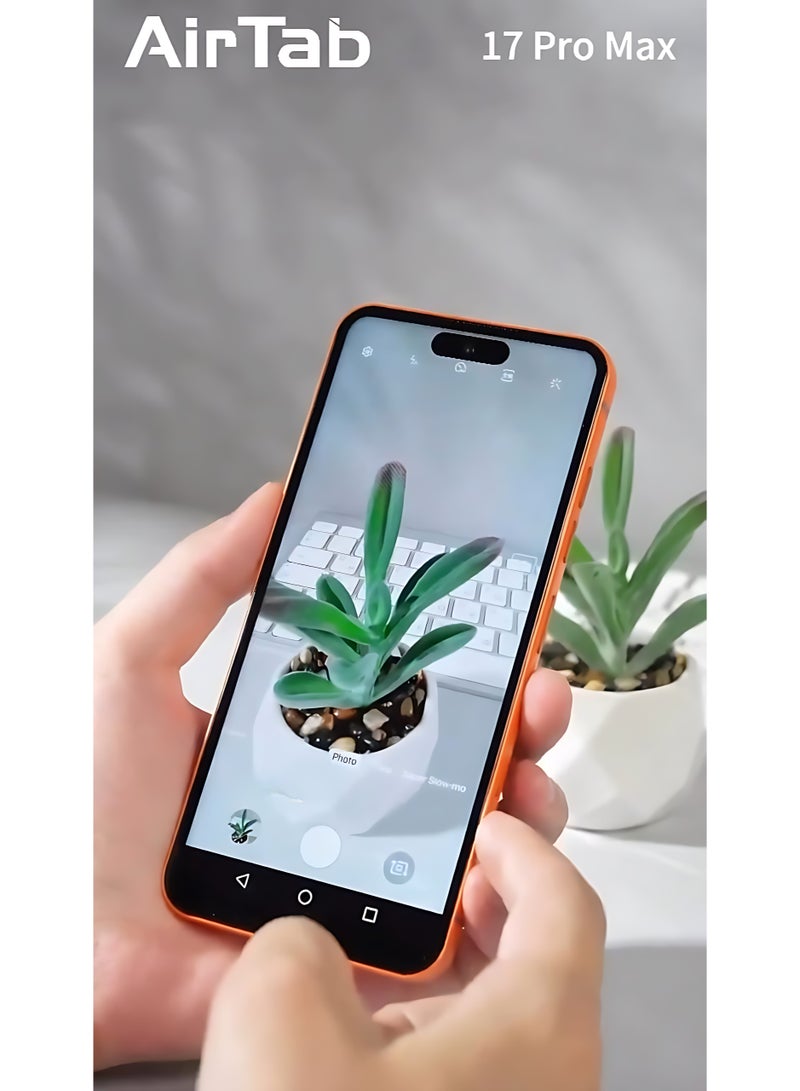 إيرتاب هاتف Airtab 17 برو ماكس، بسعة تخزين داخلية 1 تيرابايت وذاكرة عشوائية 24 جيجابايت، شاشة بحجم 6.85 بوصة عالية الدقة + (HD+)، بطارية بسعة 5000 مللي أمبير، كاميرا خلفية بدقة 48 ميجابكسل، وجهاز ذكي متوافق مع نظام أندرويد. - Image 4