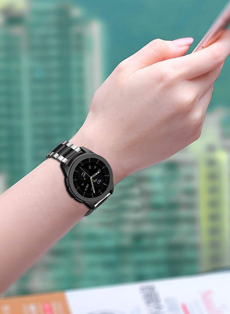 Watch Band for Samsung Galaxy Watch 4 40 / 44mm and Classic 42 / 46mm / Watch 3 41mm/ Watch 42mm / for Galaxy Watch Active2 / Active / for Galaxy Watch 42mm with 20mm Stainless Steel Metal Band - Image 2