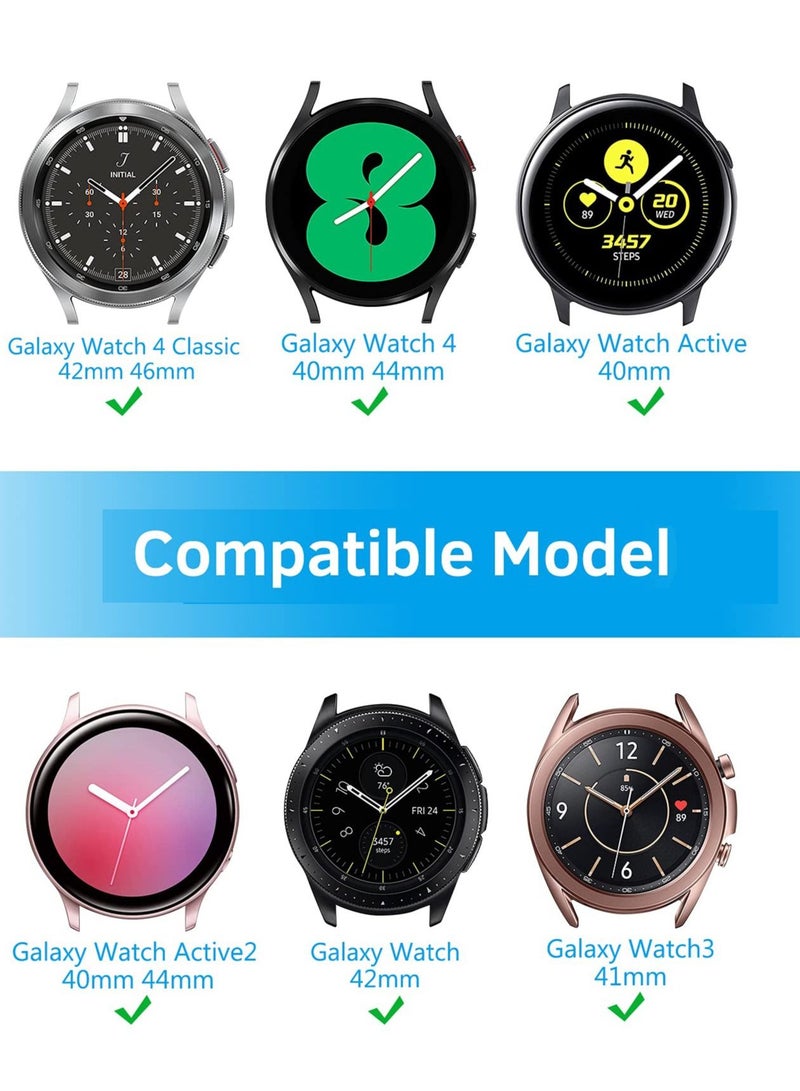 Watch Band for Samsung Galaxy Watch 4 40 / 44mm and Classic 42 / 46mm / Watch 3 41mm/ Watch 42mm / for Galaxy Watch Active2 / Active / for Galaxy Watch 42mm with 20mm Stainless Steel Metal Band - Image 5