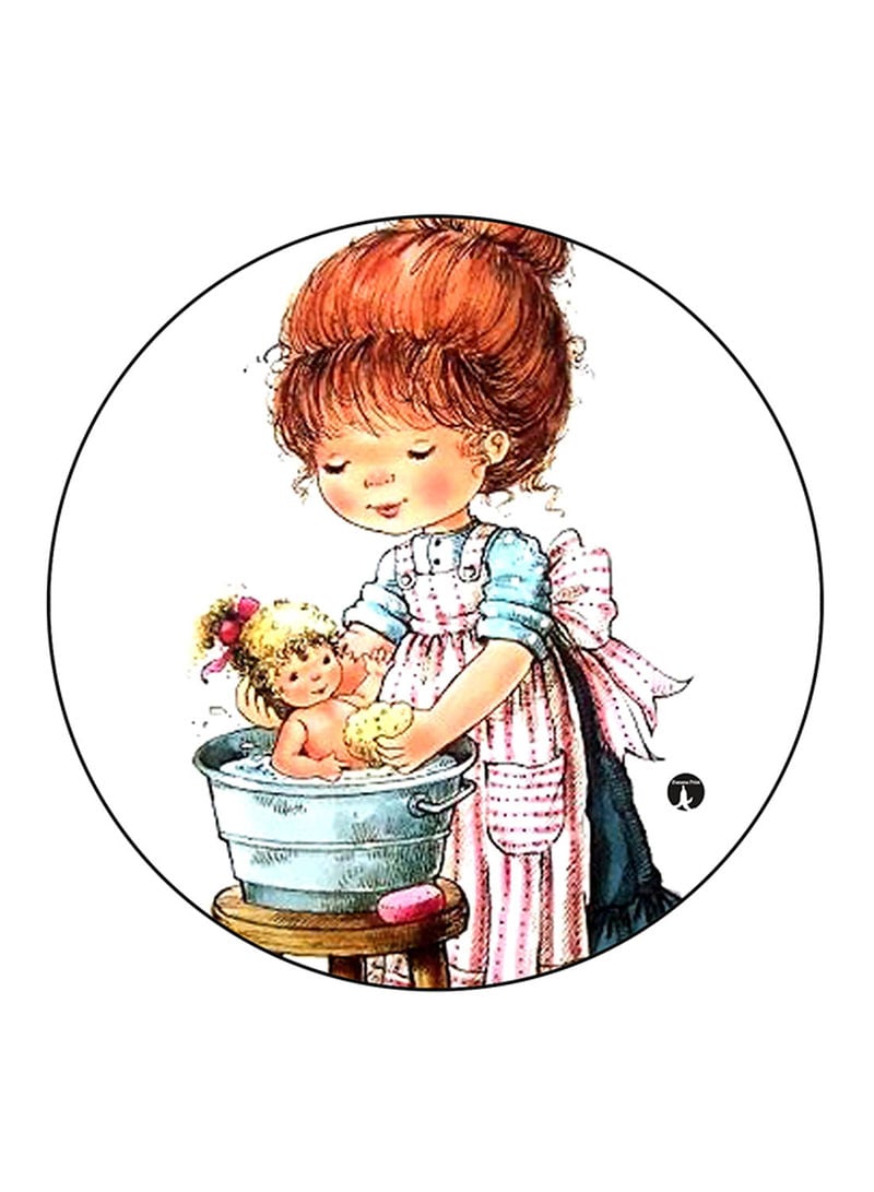 RKN Vintage Art Printed Fridge Magnet  Multicolour - Image 1