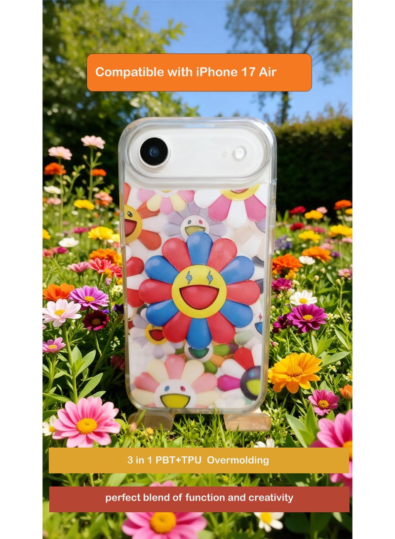 ThangCore Iphone17-Air 3 in 1 TPU + PC Overmolding Magnetic Creative Design Phone Case - Image 1
