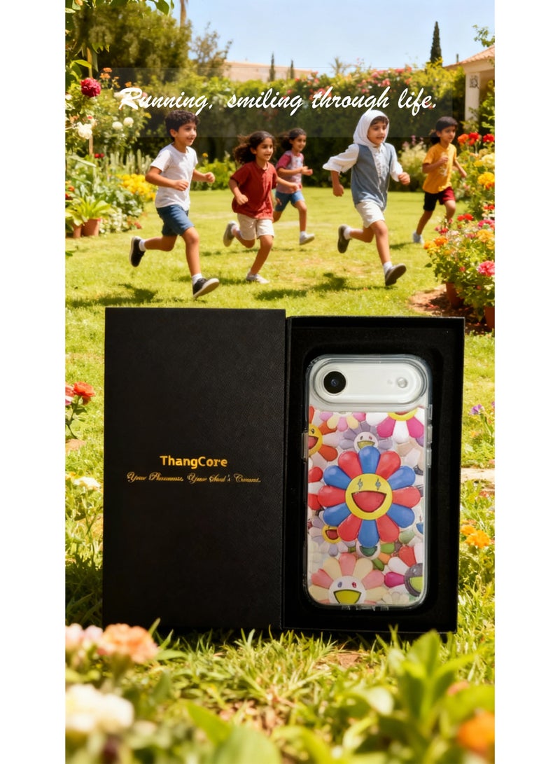 ThangCore Iphone17-Air 3 in 1 TPU + PC Overmolding Magnetic Creative Design Phone Case - Image 2