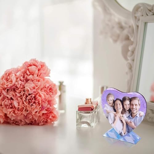 EnaMeena Photo Frame with Stand Built in Resin Molds Heart Shape Silicone Molds Heart Shape for Wedding Valentine's Day Anniversary Home Décor Gifting, Display, Romantic Gifting - Image 2