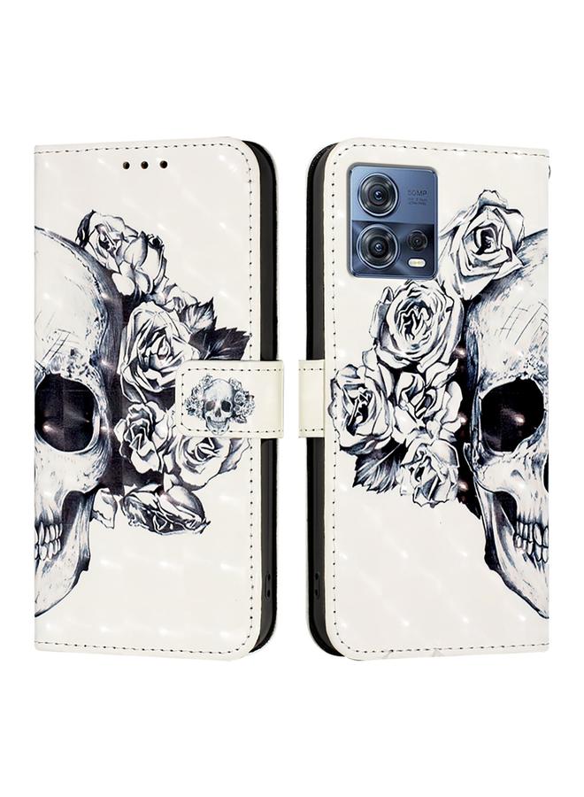 اس-توب جراب لهاتف Motorola Moto G72 مصنوع من الجلد بتصميم أفقي ثلاثي الأبعاد - Image 2