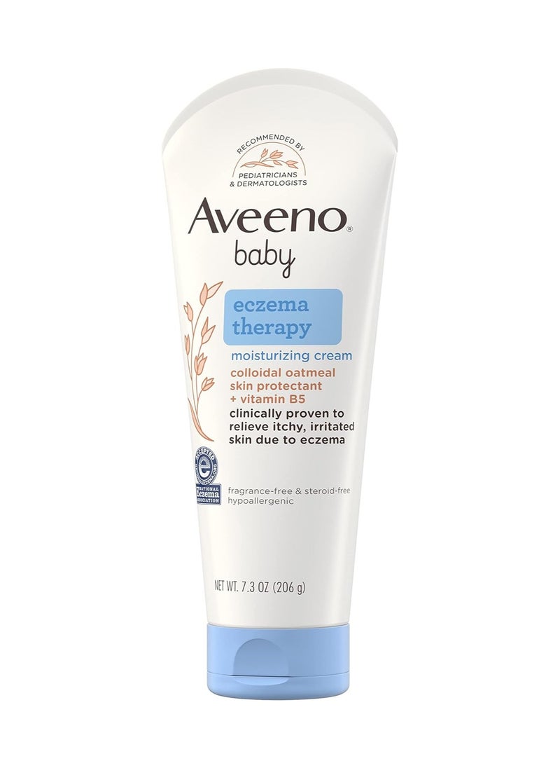 Aveeno Baby Aveeno Baby Eczema Therapy Moisturizing Cream, Helps Relieve Dry, Itchy, Irritated Skin 206g  - Image 1
