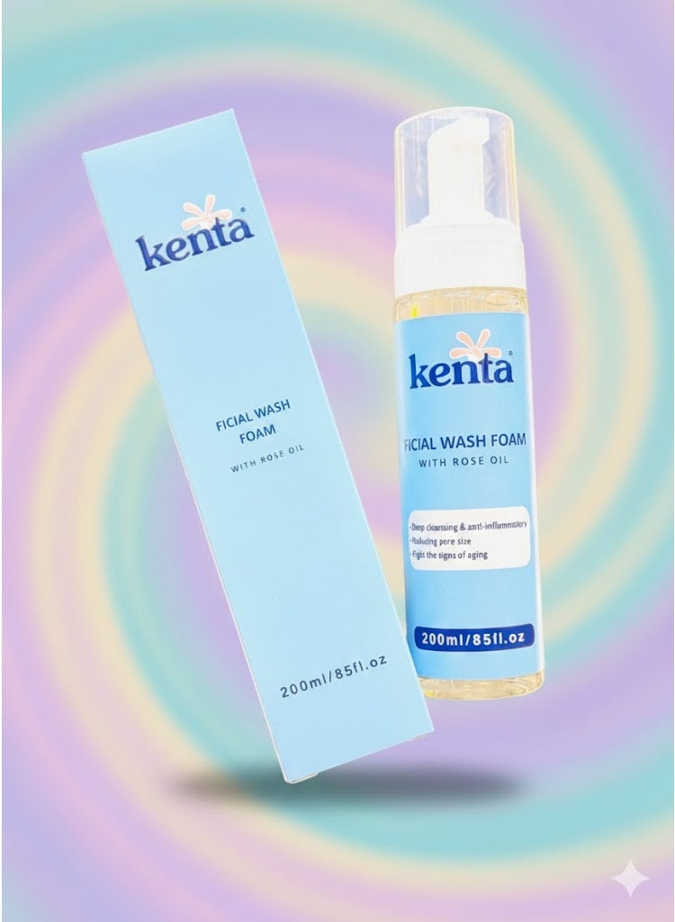 Kenta Rose Oil Collection for Brightening and Even Skin Tone | Cleanser + Scrub + Cream | Hydration – Smoothing – Pigmentation Removal - Image 2