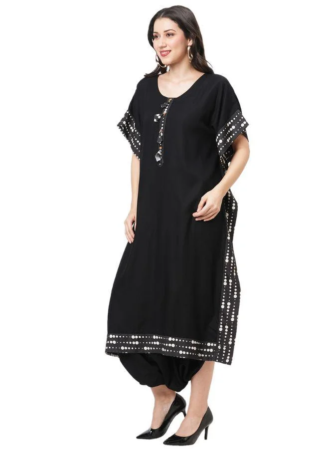 #بي Kaftan With Dhoti Set