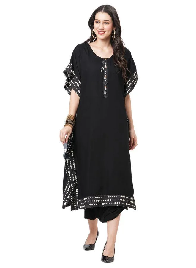 #بي Kaftan With Dhoti Set