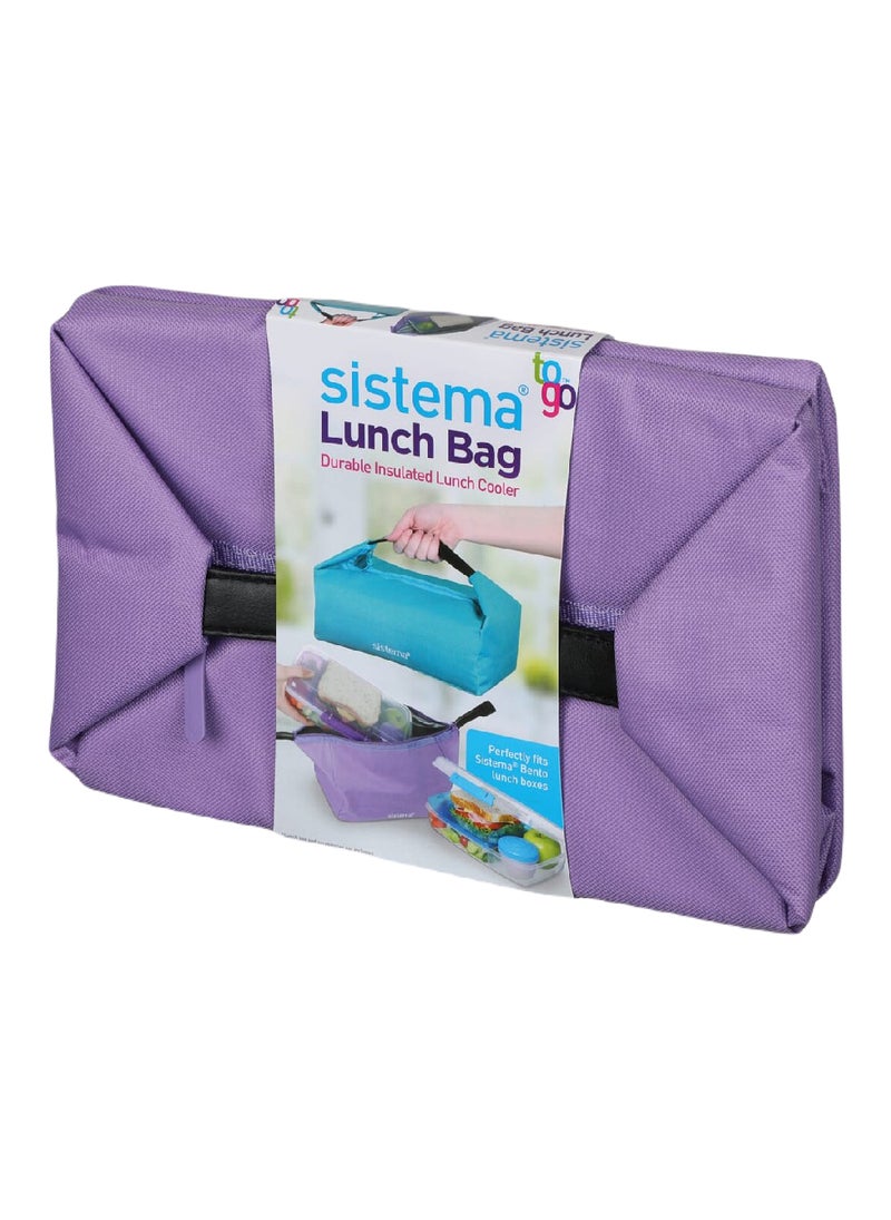 Sistema Insulated Lunch Bag Lilac – Reusable Lunch Cooler Bag with Thermal Insulation, Lightweight Portable Lunch Tote for School, Office, Picnic, Travel & Meal Prep Food Storage - Image 1